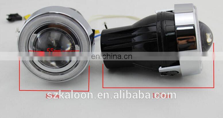 2.3 inch 2.5" auto fog lamp projector lens with CCFL Angel Eye