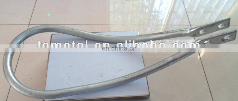 Hot dip galvanized high voltage arcing horn