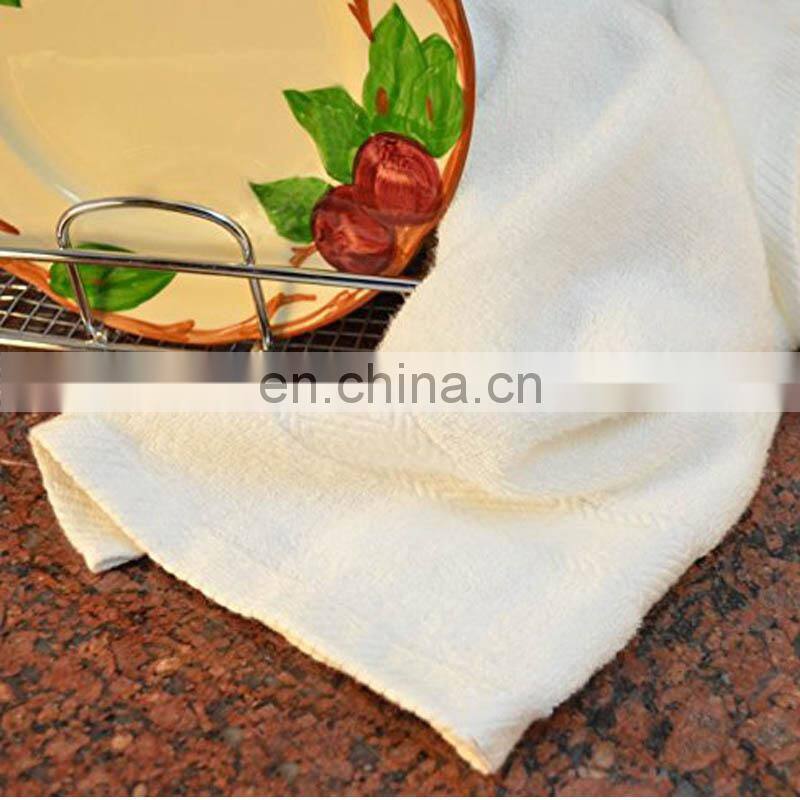solid color custom cotton terry kitchen towel