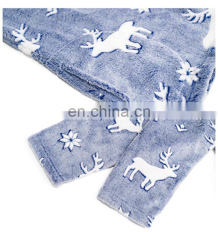 Wholesale price Elk Offset Printing 100 cotton terry super soft fleece bathrobe
