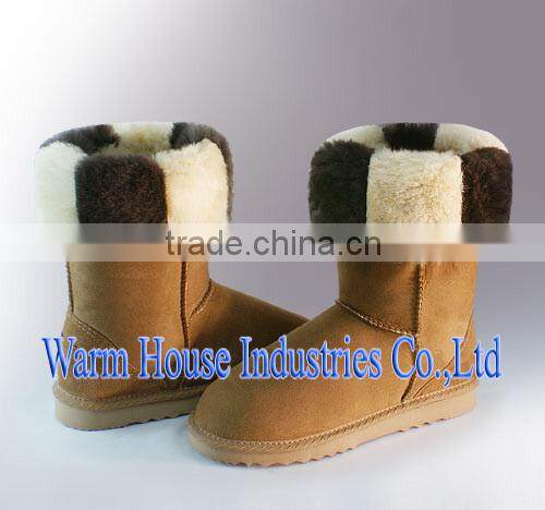 Latest Design Colorful Boots Collar Women Snow Boots Shoes