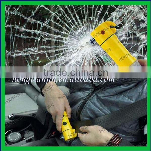 Car Emergency Cutter Hammer Escape Tools Led Flashlight