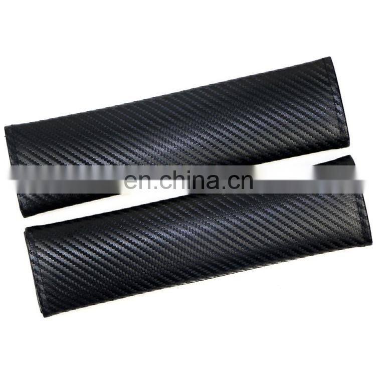 Customized Car Styling Auto Pads Carbon Fiber Seat Belt Shoulder Cover