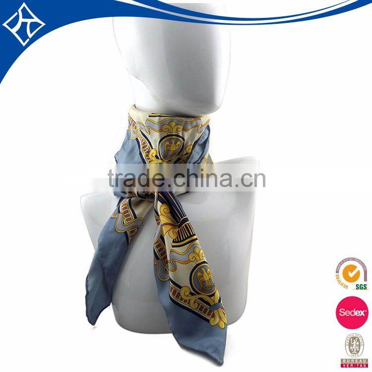 Lady digital print custom design chiffon scarf
