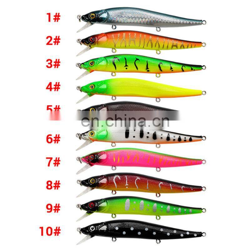 Hot Sale China Supplier fishing lure plastic 115mm 14g In Stock Hard Plastic Lure
