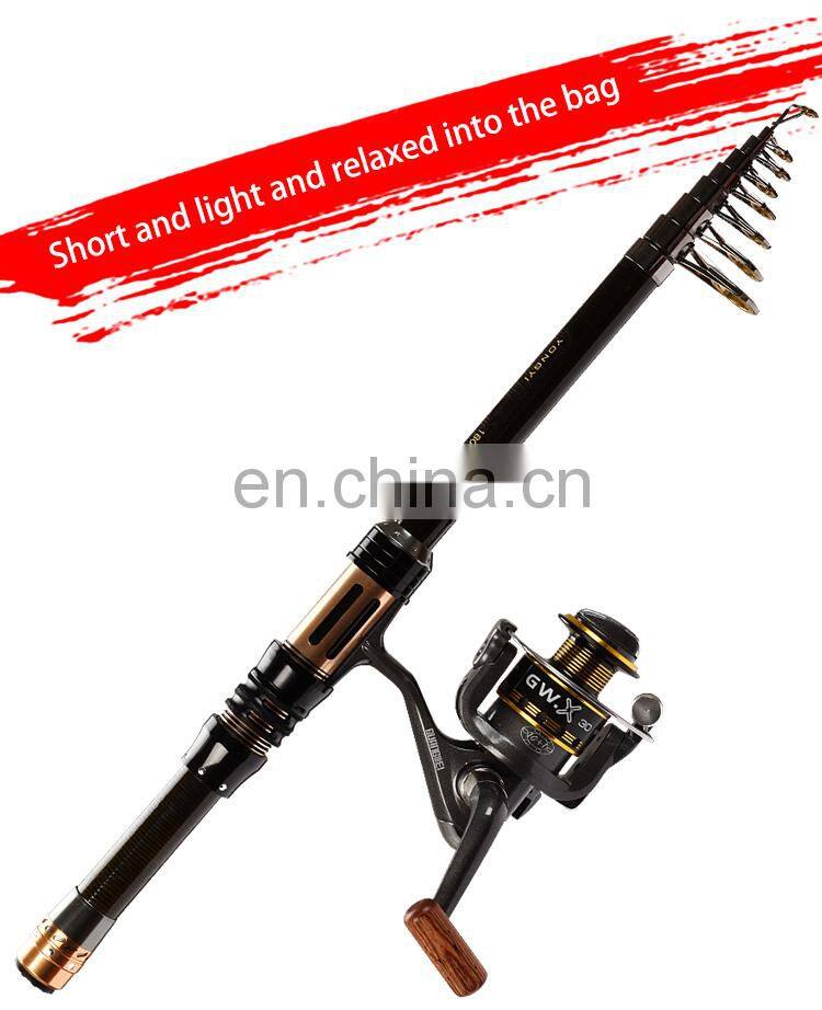 Wholesale fishing tackle closed length 31cm mini carbon fishing rod