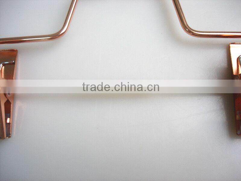 rose gold metal clips sexy underwear hanger for pants