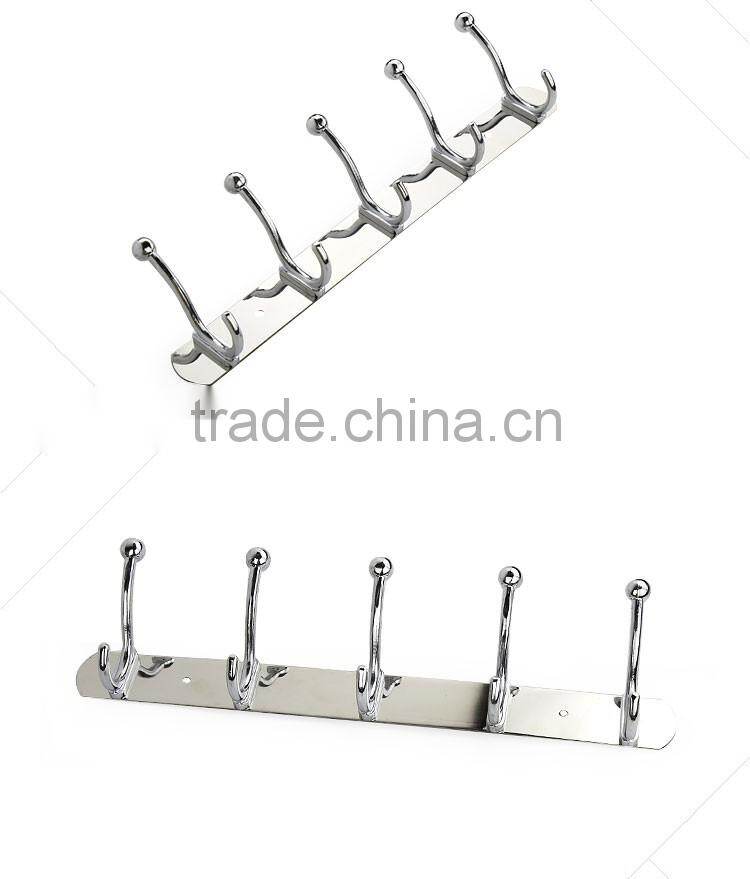 Wesda zinc alloy bathroom accessories decorative stainless steel coat hook for towel 831