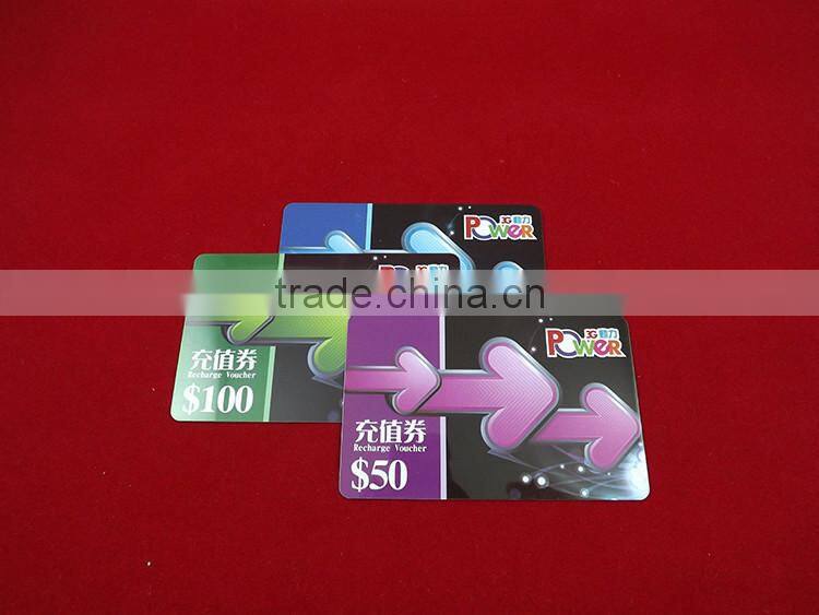 paper scratch recharge card,telecom scratch recharge card
