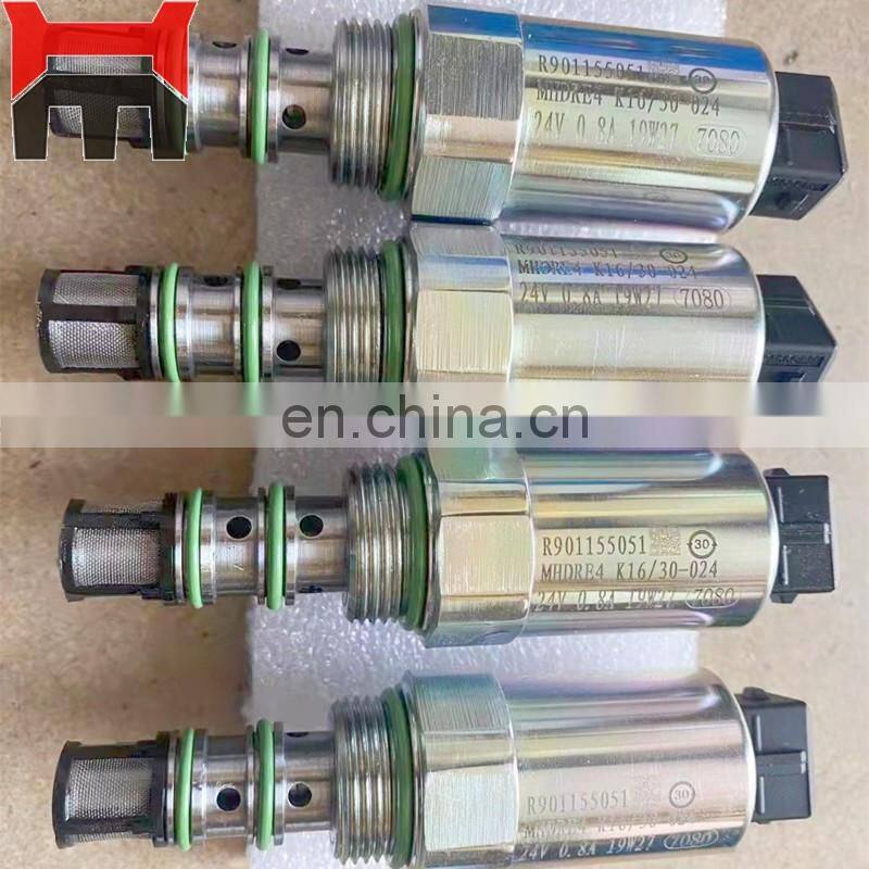 Hot sales Solenoid valve R901155051 DX225 DX300 DX420 Hydraulic Pump Solenoid Valve MHDRE4K16/30-024