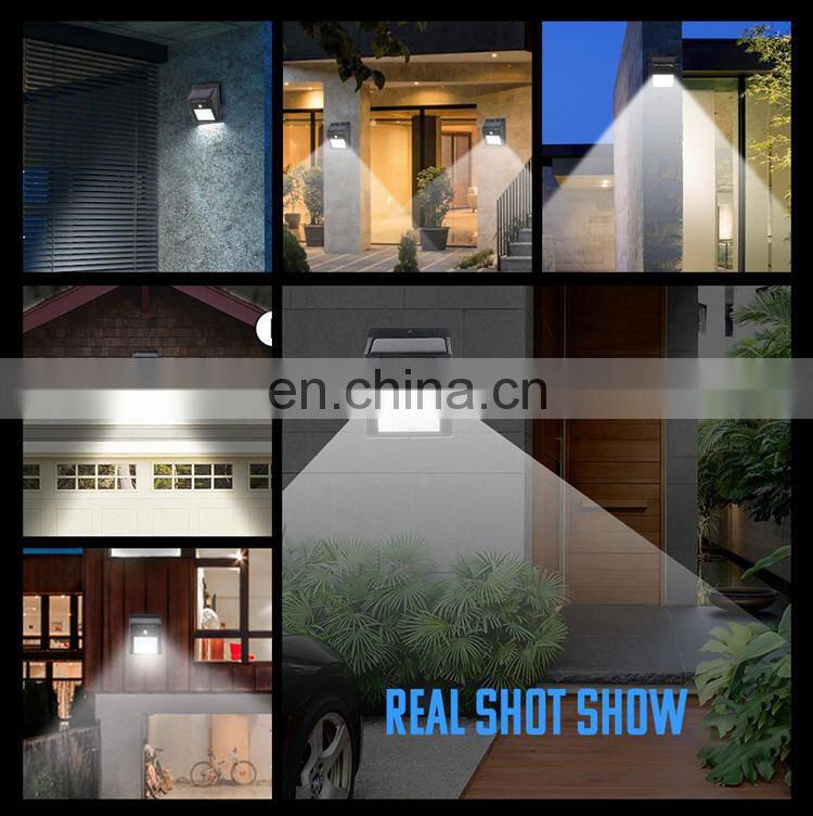 100 Outdoor Solar LED Wall Lamp Motion Sensor Waterproof Garden Decoration LED Solar Wall Lights