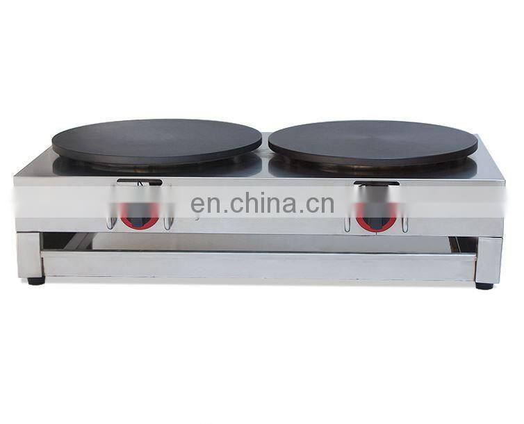 Hot Selling double Head Commercial Gas Crepe Maker Machine for sale