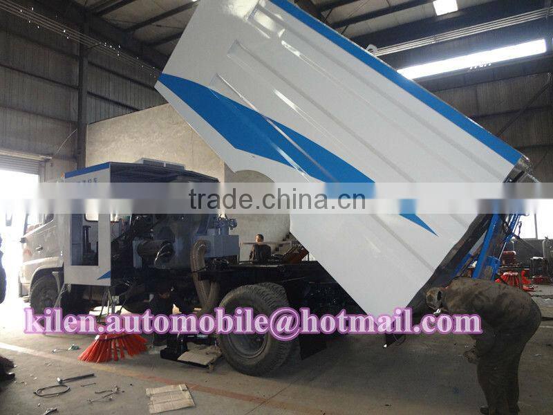 Dongfeng 4*2 runway vacuum sweeper truck