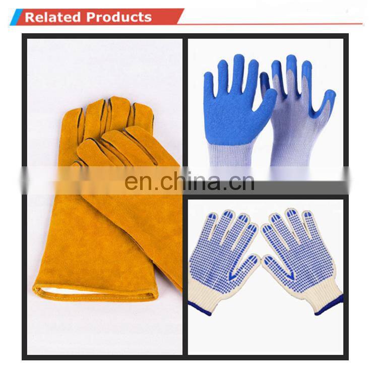 Foamed Latex Coated Warm Winter pvc dotted cotton Safety Working Gloves