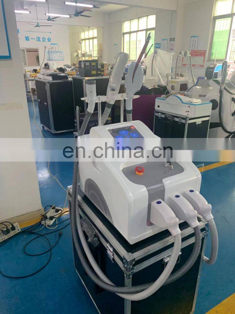 Portable 3 in 1 DPL hair removal RF skin lifting skin rejuvenation pico tattoo removal multifunctional