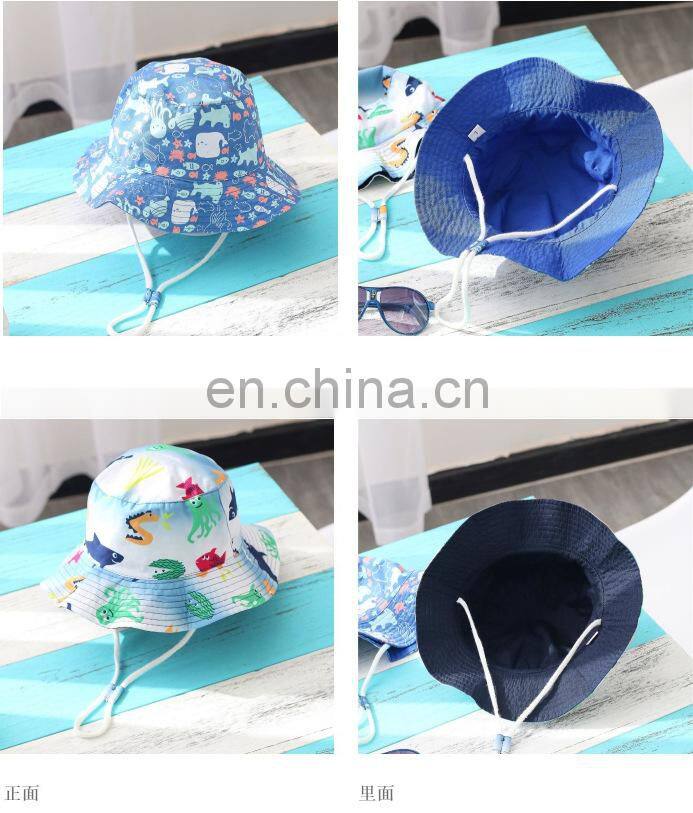 2022 New Summer Baby Sun Hat Children Outdoor Neck Ear Cover Anti UV Protection Beach Caps Boy Girl Swimming Hats For 0-8 Years