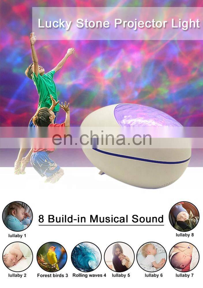 White Noise Machine, Bluetooth Speaker Night Light Projector Ocean Wave Star Kids With Remote