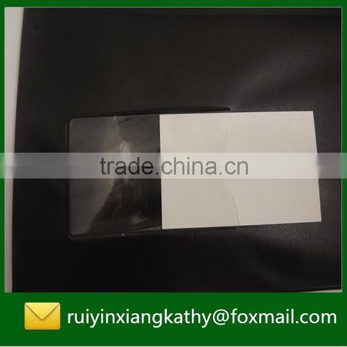 PP material hard cover name card 2 ring binder with name card