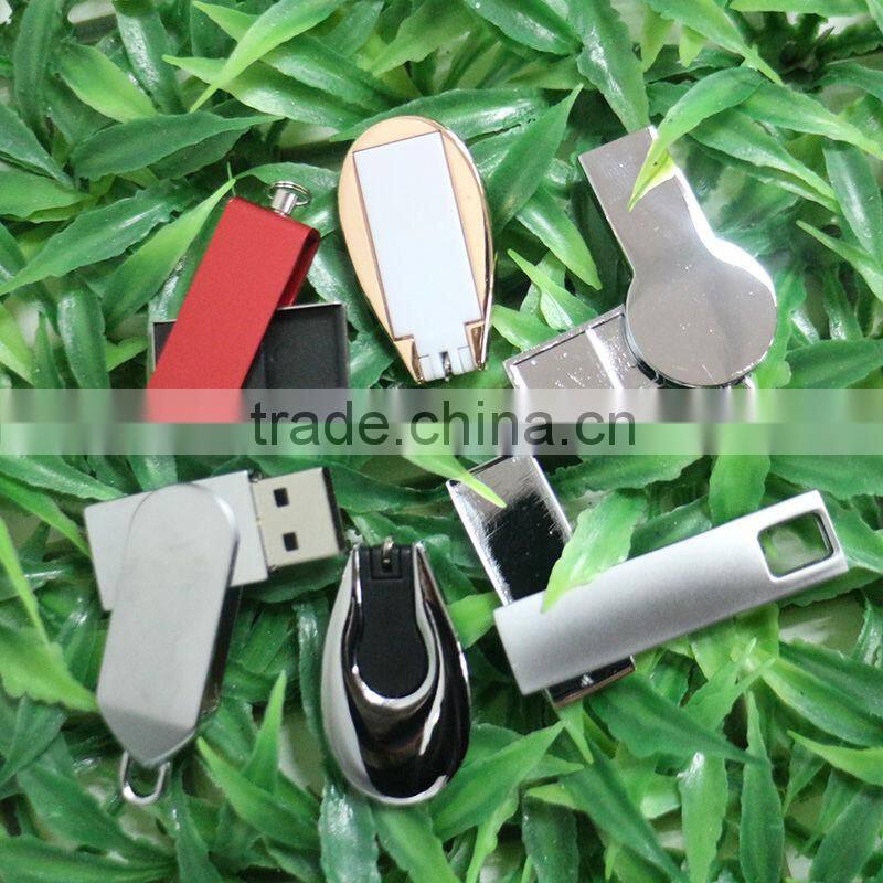 OEM new metal swivel USB flash dive 8gb