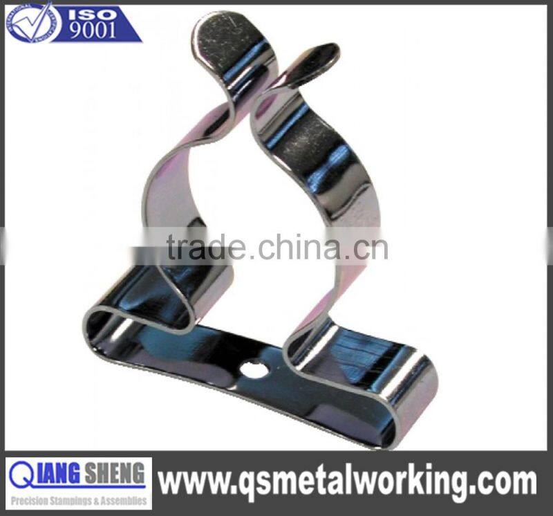 customized OEM aluminum stainless steel brass metal spring steel tool clips