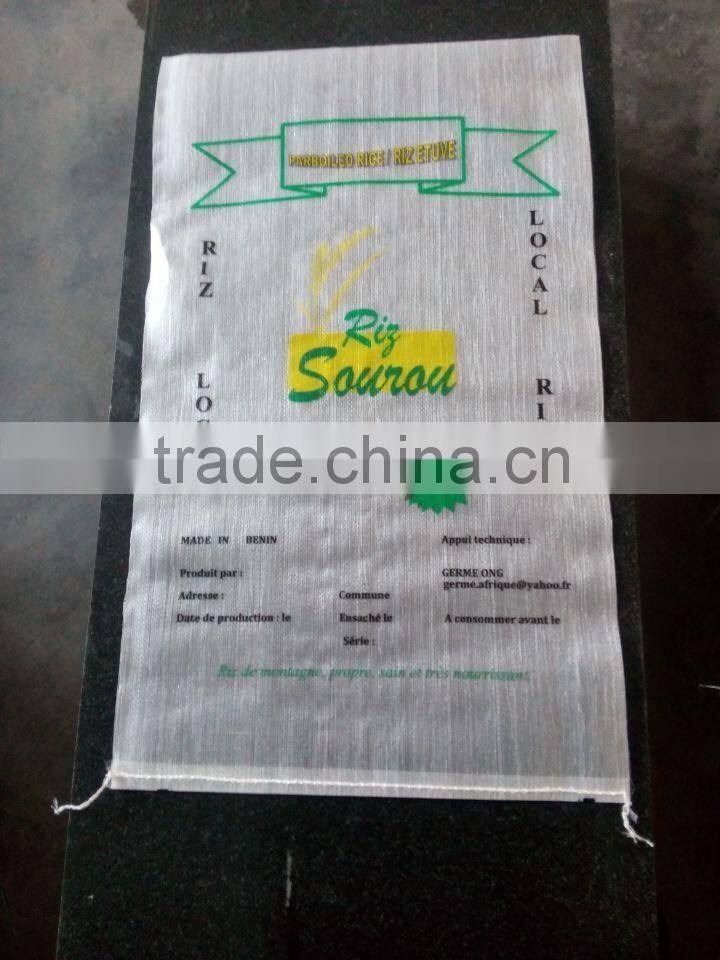 transparent pp woven bag with pure new materials suitable for cereal, foodstuff.
