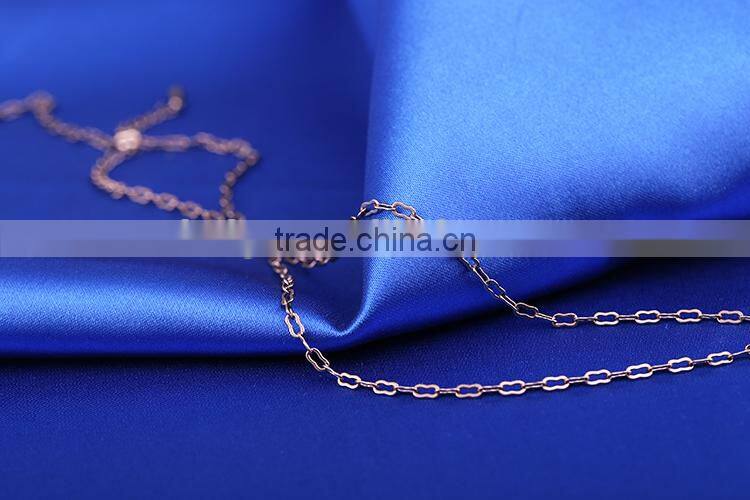 Coffee Gold Plated decorative Long Chain link chain jewelry chain necklace