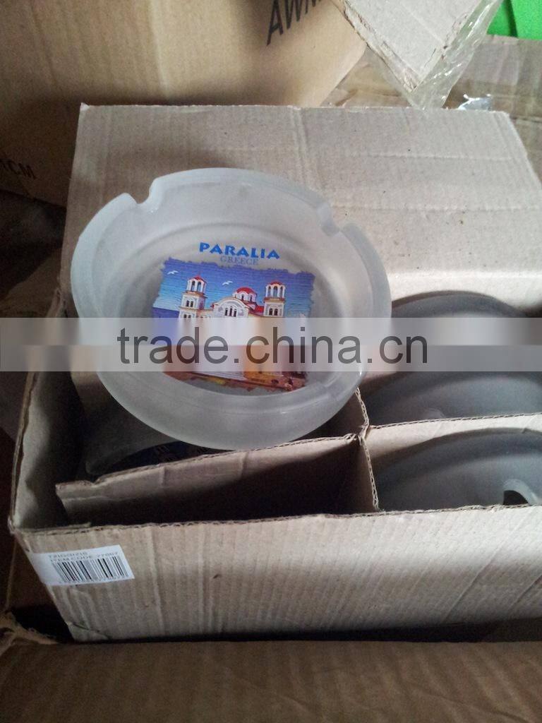 CE/EU/FDA/SGS/LFGB HIGH QUALITY DECORATIVE GLASS PLATE ,ROUND GLASS FRUIT PLATE,PAINTED GLASS PLATE