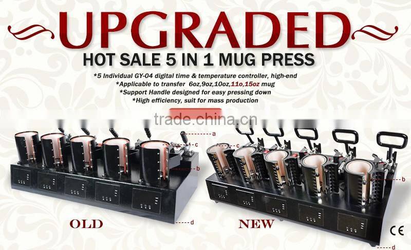 Best Price 5 in1 Mug Heat Press Transfer Machine