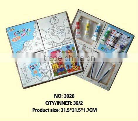 New canvas painting set , small children's painting sets,