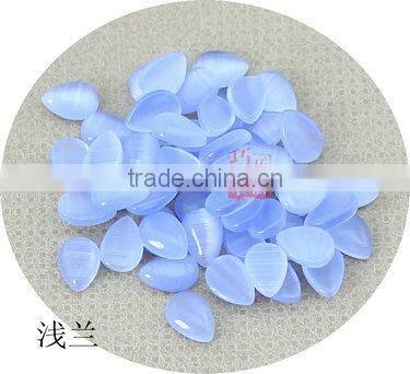 6mm*8mm Water drop shape Cat's Eye Stone mixed color wholesale