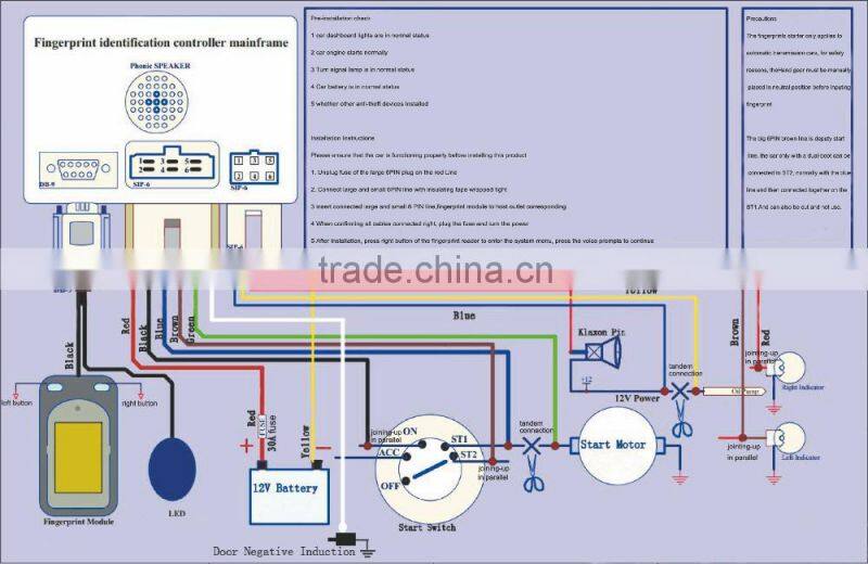 New design fingerprint car starter system,biometric anti-hijack car security system