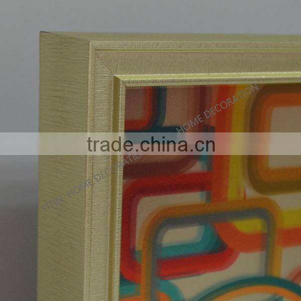 modern beautiful glass art drawing clock HD-CM3036