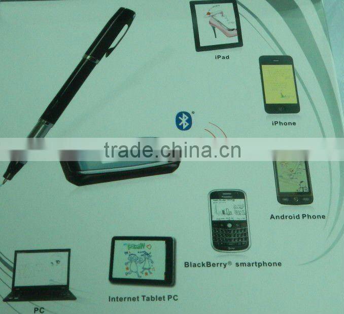 newest Digital Mobile Note Taker Pen for iPhone iPad and smartphone via bluetooth GXN403BT