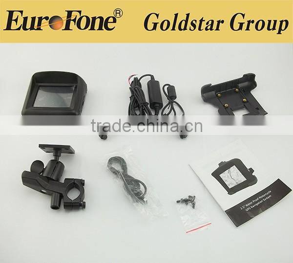 3.5" Screen Size and touch screen motorcycle navigation system