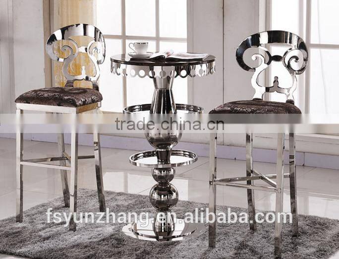 High-grade stainless steel bar furniture bar chair
