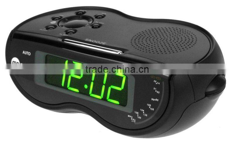 Stylish Stream Designed Table Desktop Alarm Clock Radio