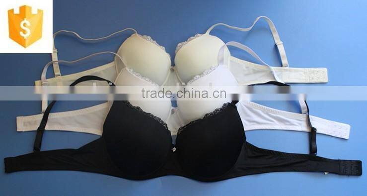 The simple pure color bra for ladies