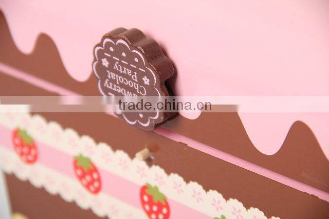 Wooden toy chocolate cake set ,wooden kitchen sets toy for kids