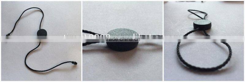 quality string seal tag, hang tag string, garment plastic seal tag black seal tag pen with string