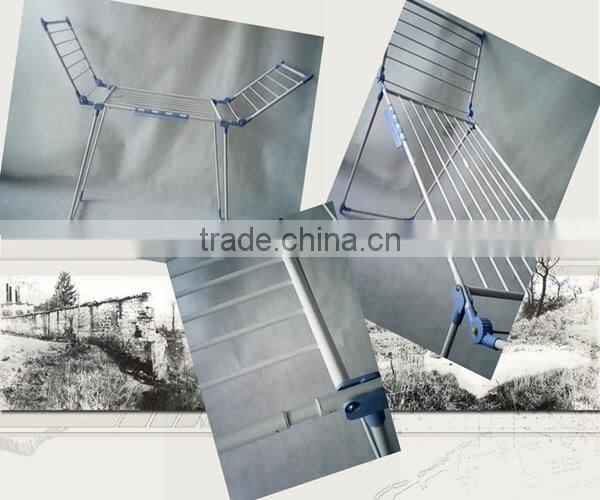 Plastics Baby Clothes Folding Metal Clothes Drying Rack