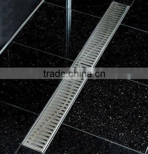 SUS 304 Linear shower drain cover, overflow vetical drain