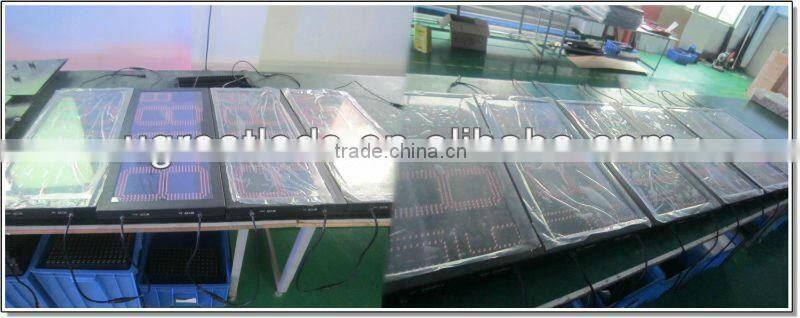 2015 new products customized IP65 waterproof gas station price led sign board