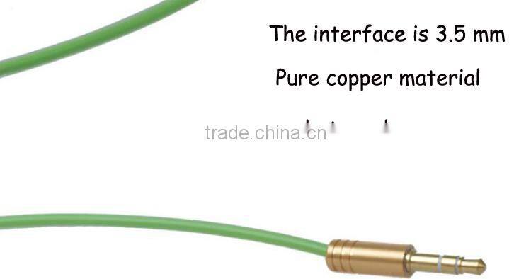 Spring Cable with UL approval Made in China new design coiled flexible spring cable Cheap price 3.5mm to 3.5mm jack audio cable