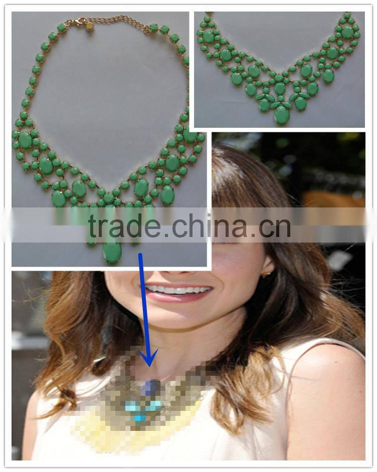 Hot Sale Fashion Acrylic Beaded Jewelry Necklace - N1412010