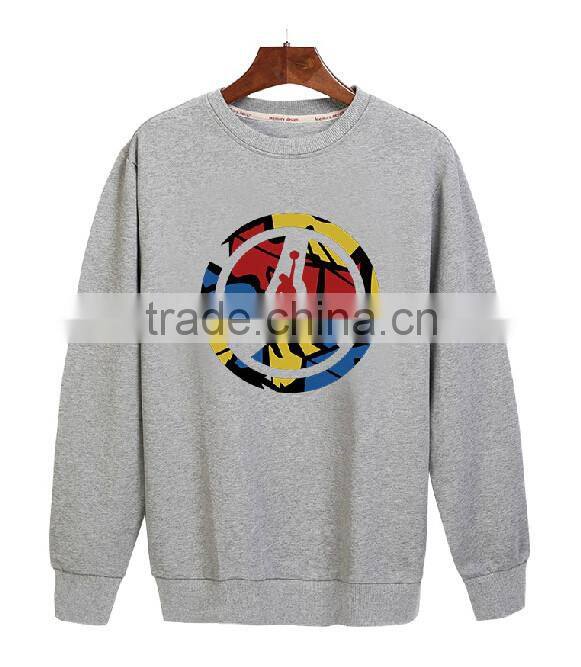 fashion printing sports long sleeve sweatshirts for men