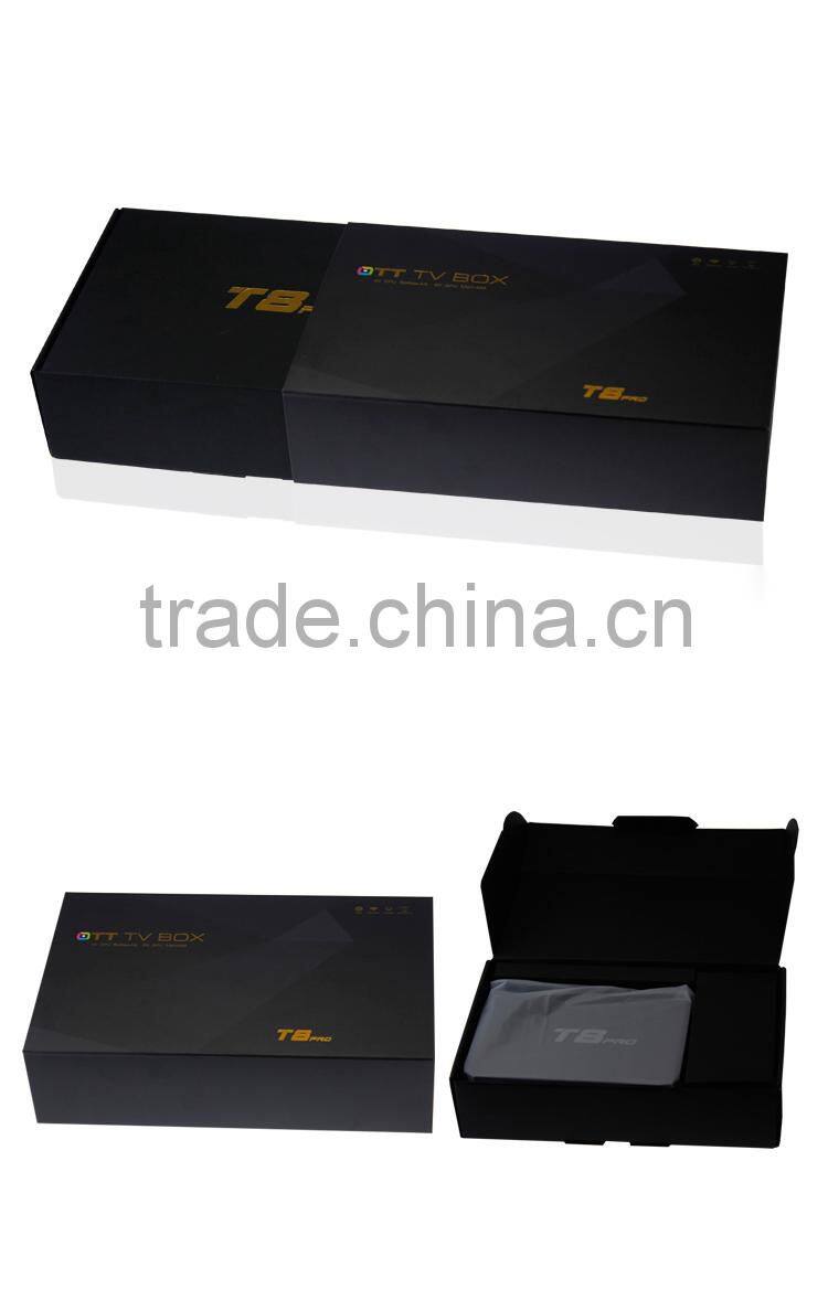 T8 PRO Quad core S812 box with cor-tex A9 arm XBMC Miracast bluetooth 3 usb ports