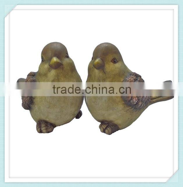 brown ceramic bird