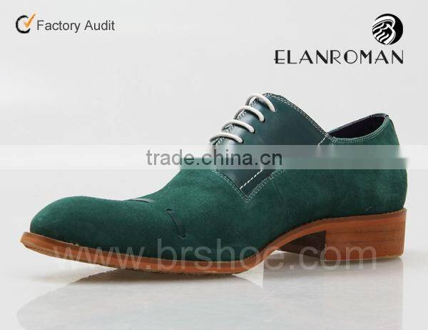 The newest cow suede leather dress men shoes