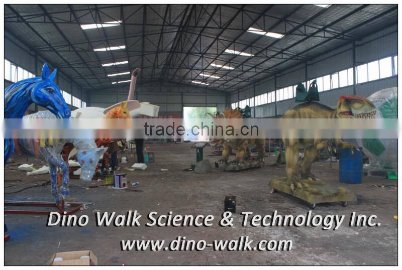 Indoor amusement park animatronic realistic T rex rides