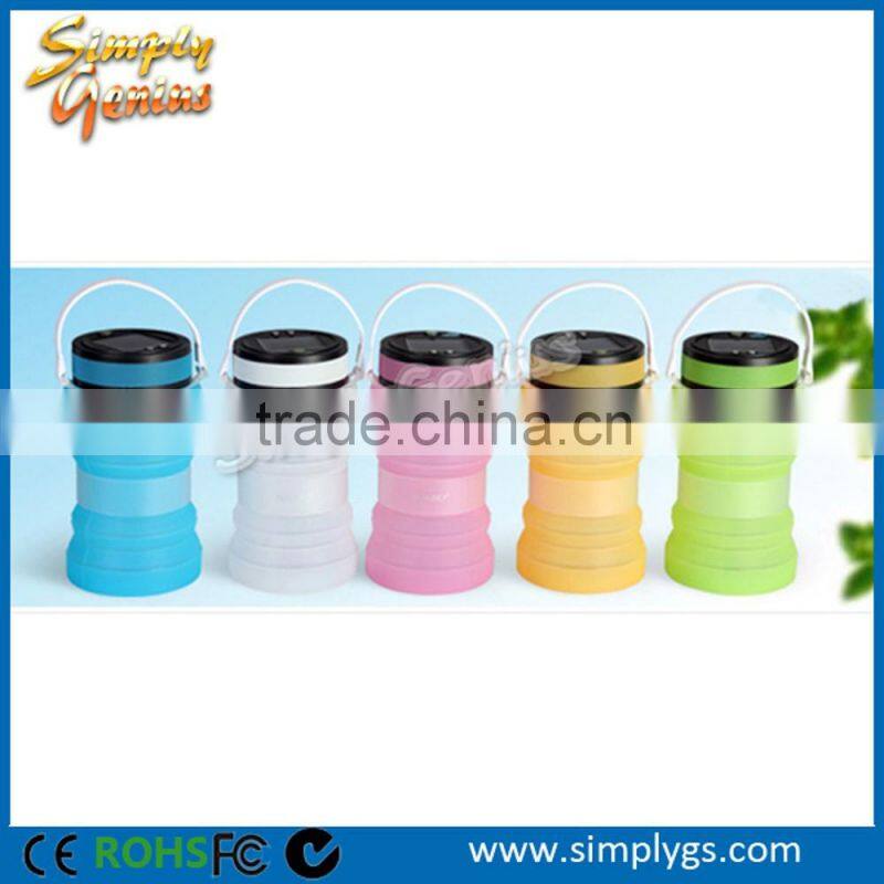 foldable solar garden light with 3 LED 100 lumen max 12 hours lighting